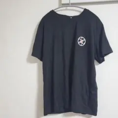 【ワンサイズ】半袖Tシャツ ロゴ付き　黒