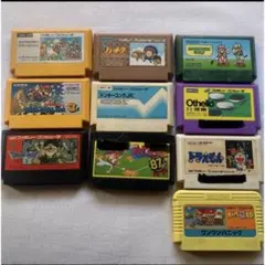 ファミコン ソフト 10本 まとめ売り マリオ　ドラクエ　ドラえもん　など