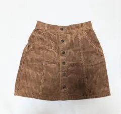 Honeys ブラウン コーデュロイ ミニスカート S