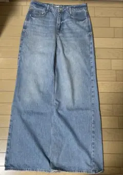 ZARA wide straight denim baggy