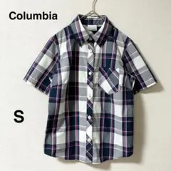 【Columbia 】コロンビア 半袖チェックシャツ レディースSのサムネイル
