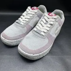 Nike ナイキ エアフォース クレーター フライニット　ピンク×グレー25cm
