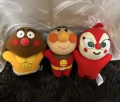 アンパンマン カレーパンマン ドキンちゃん ぬいぐるみ レトロ 1990