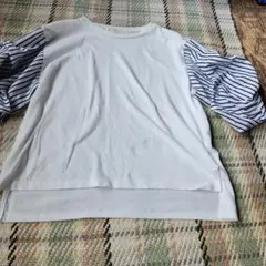 as know as バルーンスリーブ Tシャツ ホワイト