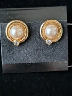 ゴールド パール イヤリング新品未使用P４JAPAN刻印