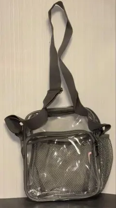 クリアバッグ ショルダー 透明 防水 ビニールバッグ 肩掛け 痛バ 斜め掛け