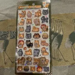 ま*る様 即日発送//BONBON DROP 柴犬　かわいい動物　和柄　シール