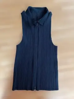PLEATS PLEASE ジップアップ ベスト ブラックのサムネイル
