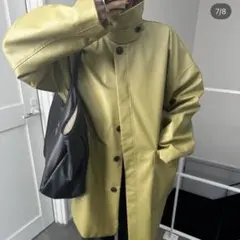 cityshop レザーコート FAUX LEATHER COAT カーキ - メルカリ