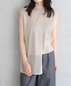 &g’aime／アンジェム 新品 シアードッキングノースリニットトップスのサムネイル