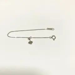 K14WG ホワイトゴールド アジャスター 約5cm ハートチャーム付 - メルカリ