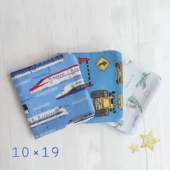 ガーゼハンカチ　ハーフサイズ／新幹線　はたらく車　飛行機