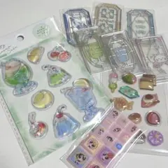 ウォーターシール　セリア　アミファ　ぽってり小町　パワーパフガールズ　お裾分け