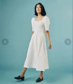 renren様専用　美品✨ソブ　ダル糸リブニットロングフレアワンピース　38