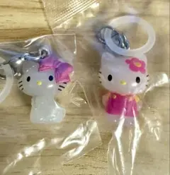 ハローキティ めじるしアクセサリー 2種 お花 チャーミーキティ