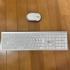 iClever ワイヤレスキーボード＆マウスセット(シルバーホワイト)