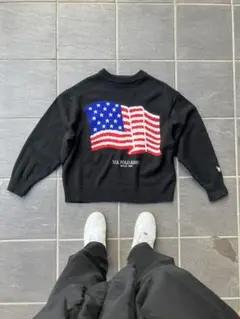 U.S. POLO ASSN. ブラックニットセーター