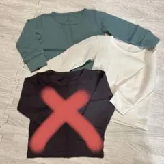 長袖インナー3色セット サイズ80cm ベビー・キッズ