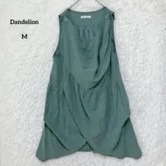 Dandelion ダンデライオン ノースリーブチュニック ドレープ M