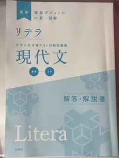 リテラ 現代文 解答・解説書