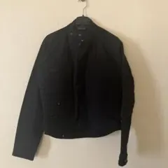 Plug 1 ブラック シングルライダースジャケット