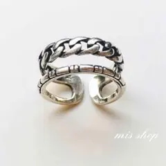 silver925 2連チェーンリング/シルバー925 リング　ring