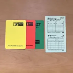 JFA サッカー レフェリーカード 警告／退場 記録用シール付