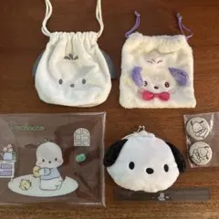 サンリオ　ポチャッコ　巾着ポーチ　缶バッジ　いろいろセット