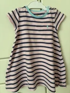 Polo Ralph Lauren ストライプ 半袖ワンピース 3T 100cm