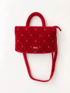 FEILER フェイラー ユニ 2way ショルダーバッグ レッドのサムネイル