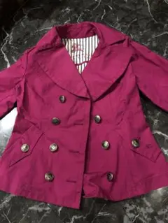 美品✨バーバリーブルーレーベル ショートトレンチコート マゼンタ 38