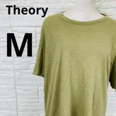 Theory メンズ 半袖 Tシャツ オリーブグリーン 無地 M セオリーのサムネイル