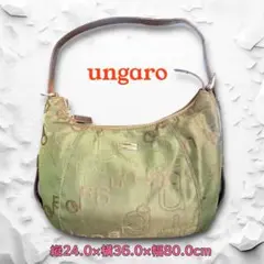 U by ungaro ユーバイウンガロ ショルダーバッグ 総柄 カーキ 難ありのサムネイル