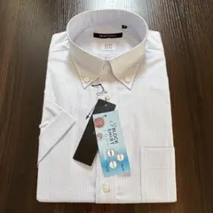 新品 スーツカンパニー 半袖シャツ ストライプボタンダウンシャツ Sのサムネイル