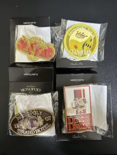 CLAN QUEEN ランダムピンズ 全4種 コンプリートセット ピンバッジ CLAN QUEEN ランダムピンズ 全4種 コンプリートセット ピンバッジ