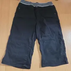 ネイビー 半ズボン 150サイズ ストライプウエストバンド