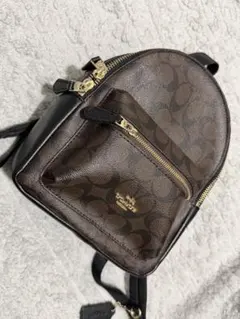 【美品】COACH コーチ シグネチャー ミニリュック バックパック