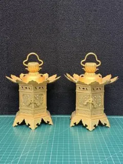 密教法具 豆型 華瓶 一対 寺院用仏具 真鍮製 密教法具 豆型 華瓶 一対 寺院用仏具 真鍮製 - メルカリ