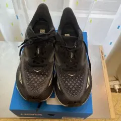 HOKA CLIFTON 9 ブラック ホワイト 28.5cm