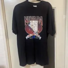 キルギスタン製　SIERRA MADRE tシャツ　地図プリント　NEVADA
