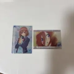 五等分の花嫁 中野三玖 カード 2点セット