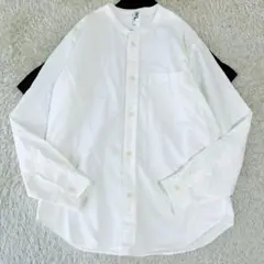 MHL.★マーガレットハウエル★美品★バンドカラーワークシャツ★オックスフォード