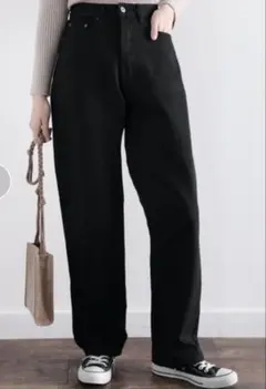 CLASSICALELF デニムパンツ　ワイドパンツ　ブラック　クラシカルエルフ