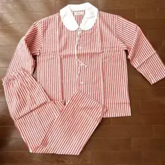 新品　St. Elmo 赤と白のストライプ パジャマセット　長袖長ズボン　日本製