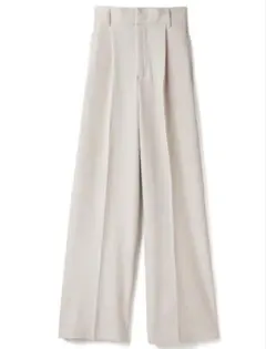 GRL センタープレスワイドタックロングパンツ