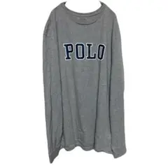 ラルフローレン　polo ロゴ　ロンT classic fit グレー　ネイビー