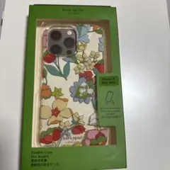 Kate Spade iPhone 14 Pro Max ケースクリア花柄未使用