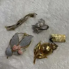 ブローチ 4点セット　昭和レトロ