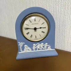 043）稼働品ウェッジウッドジャスパー 陶器 ライトブルー系 ホワイト