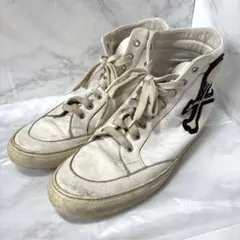 y062618 PHILIPP PLEIN レザーハイカットスニーカー43スカルのサムネイル